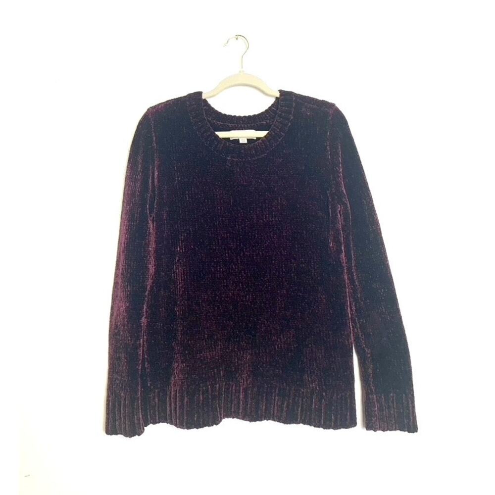 Orvis Purple Chenille Sweater - Size M
